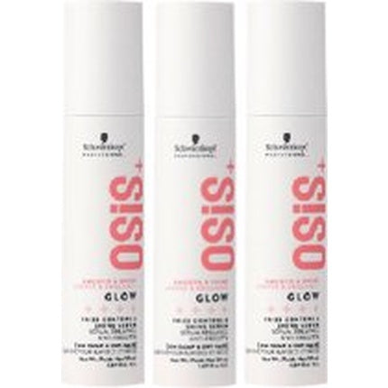 Schwarzkopf Professional O Sis Glow Shine Anti-Frizz Serum - Value Pack - 3 X 50ml