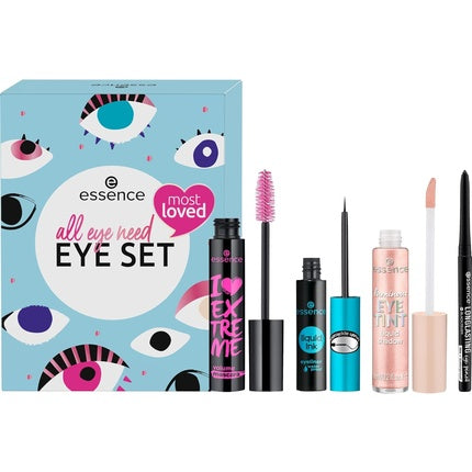 Essence All Eye Need Eye Set Acetone-Free Vegan No Microplastic Particles No Perfume 4 Pieces