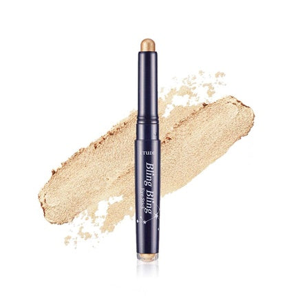 ETUDE Bling Bling Eye Stick Long-Lasting Eye Shadow Stick with Blinding Glow and Soft Creamy Texture for Shining Eyes #9 Golden Tail Star