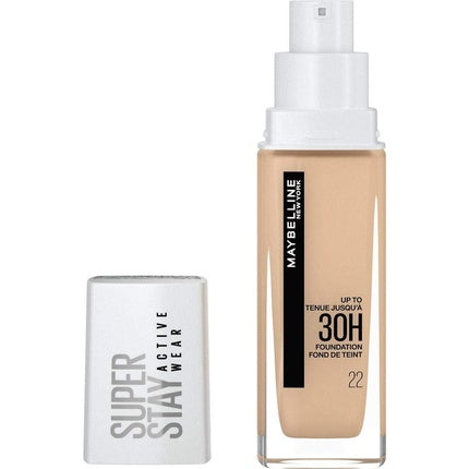 Maybelline New York Superstay Active Wear 30 Hour Long-Lasting Liquid Foundation 30ml Shade 22 Light Bisque