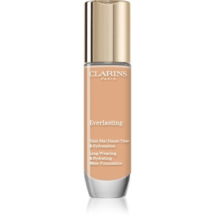 Clarins Everlasting Foundation 108W - Long-lasting Matte Effect, 30 ml
