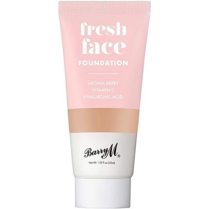 Barry M Cosmetics Fresh Face Lightweight Liquid Foundation with Hyaluronic Acid and Vitamin C Shade 9