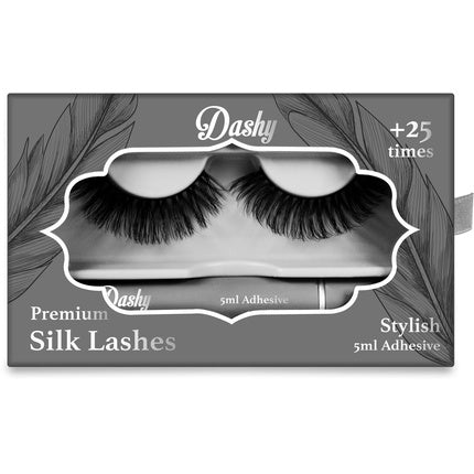 Dashy Premium Silk Lashes With 5 Ml Adhesive