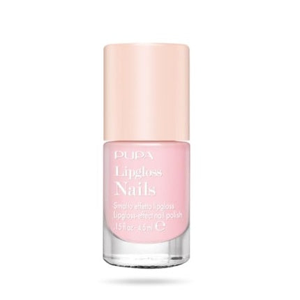 Pupa Nail Polish with Lip Gloss Effect 4.5ml 001 Tender Rose