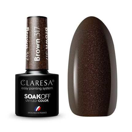 Claresa 317 Brown UV Nail Polish 5ml