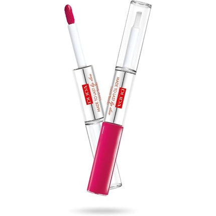 Pupa Milano Made To Last Lip Duo 004 Geranium Fuchsia For Women 0.13 oz Lipstick