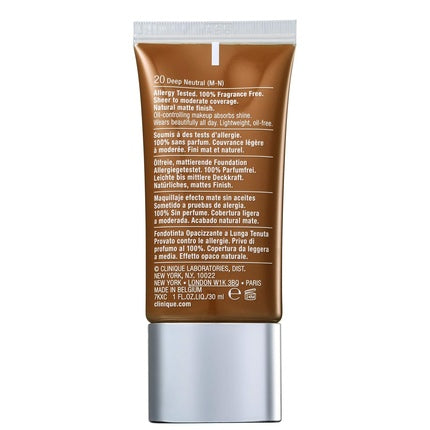 Clinique Stay-Matte Oil-Free Makeup Foundation 29 Sienna 1oz