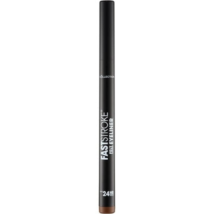 Collection Cosmetics Fast Stroke Felt Tip Eyeliner with Fine Tip Long Lasting 24h Quick Drying Formula 4ml Brown