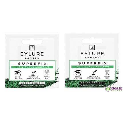 Eylure Superfix Eyelash Adhesive Glue Clear Black 6ml