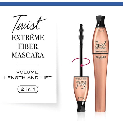 Bourjois Twist Extreme Fiber Mascara Lengthening Mascara 24 Black 8ml
