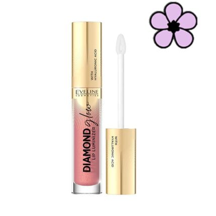 Eveline Diamond Glow Lip Luminizer Lip Gloss 04 Raspberry Sorbet 4.5ml