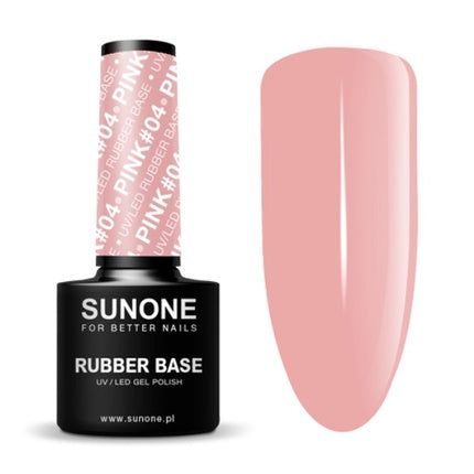 Sunone Uv Led Gel Polish Color Rubber Base Hybrid Nail Polish Pink 04 5ml