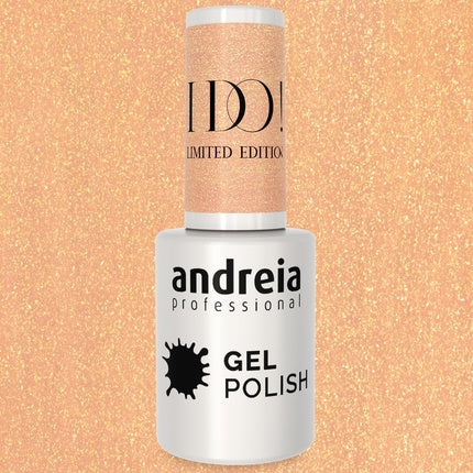 Andreia Professional Semi-Permanent Nail Gel Polish I DO Limited Collection Colour ID3 Champagne Nude with Gold Sparkles 10.5ml