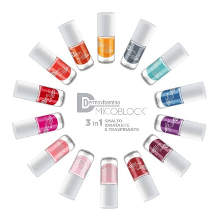Dermovitamina Micoblock 3in1 Moisturizing and Breathable Nail Polish Light Pink 5ml