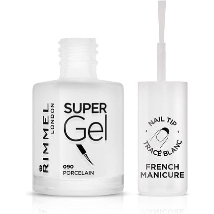 Rimmel London Super Gel French Manicure Nail Tip Whitener 90 Porcelain 12ml
