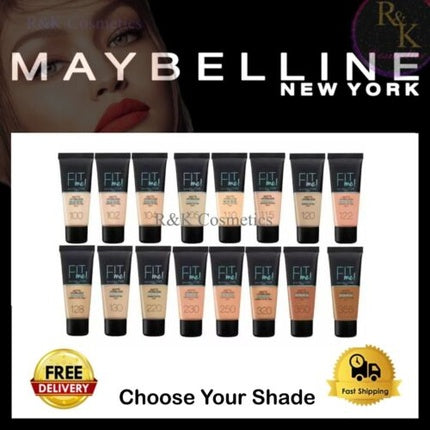 Maybelline Fit Me Matte & Poreless Foundation 18ml and 30ml - Choose Your Shade
