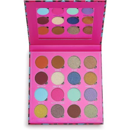 Makeup Obsession London In The Neon Jungle Eyeshadow Palette 16 Shades 20.8g