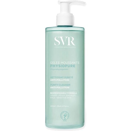 SVR PHYSIOPURE Foaming Face Gel/Make Up Remover with Oxygenating Magnesium for Normal to Balanced Skin 400ml