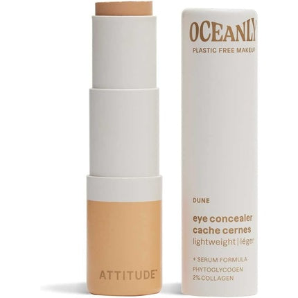 ATTITUDE Oceanly Plastic-Free Light Coverage Under Eye Concealer Stick Titanium Dioxide-Free EWG Verified Vegan Makeup Dune 5.7 grams