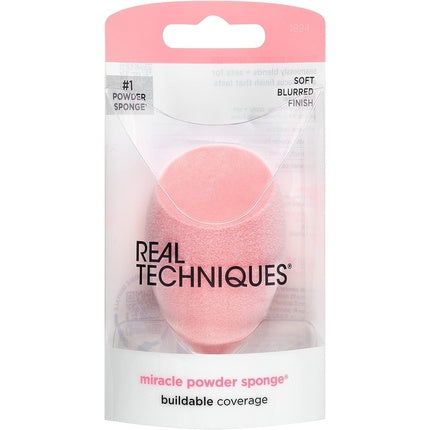 Real Techniques Miracle Powder Sponge with New Foam Technology for Even Powder Application