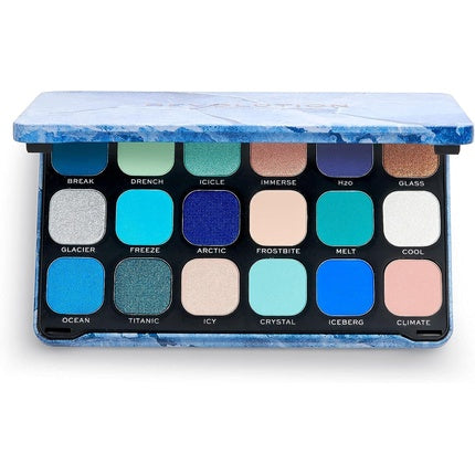 Makeup Revolution Forever Flawless Eyeshadow Palette Ice 18 Shades 19.8g