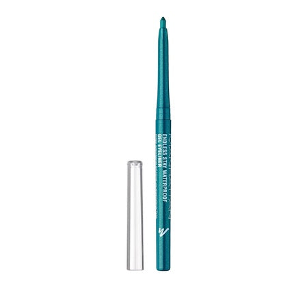 Manhattan Endless Stay Waterproof Gel Eyeliner Green Gel Eyeliner with Glitter and Retractable Tip - Color Emerald Sparkle 005