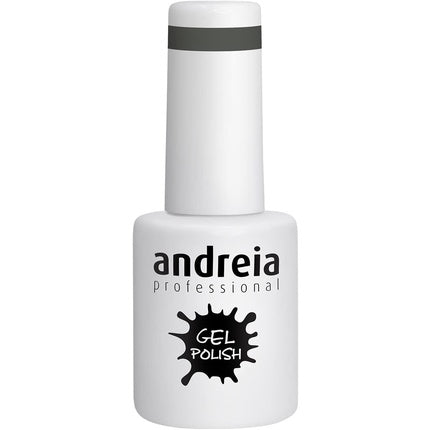 Andreia Semi-Permanent Nail Gel Polish for UV/LED Lamp Intense Shine and 4 weeks Lasting French Manicure Nail Gel Varnish Colour 238 Grey 10.5ml
