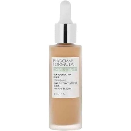Physicians Formula Organic Wear Silk Foundation Elixir Weightless Ultra-Fluid Organic Foundation Infused with Jojoba Oil and Aloe Vera Medium Shade 2023 Version 05