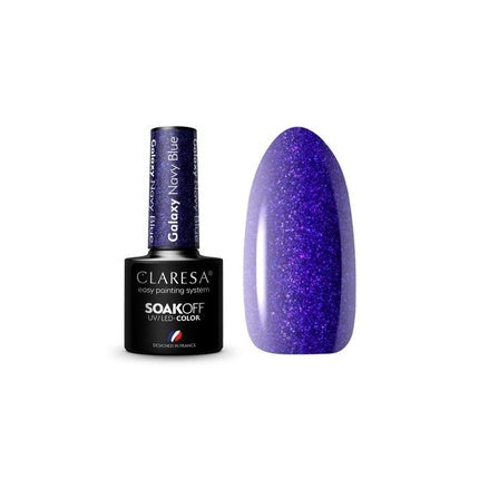 Galaxy Navy Blue UV Nail Polish 5ml Claresa