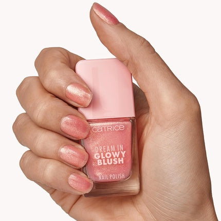 Catrice Dream In Glowy Blush Nail Polish 080 Pink Long-Lasting Shimmering Acetone-Free Vegan Without Microplastic Particles Without Preservatives 10.5ml