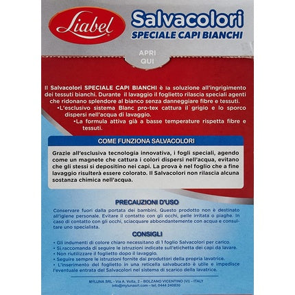 Liabel Salvacolori Special White Caps 40 Pieces - 1.6g