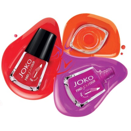 Joko Find Your Color Nail Polish With Vinyl 110 Paradise Coral Matte 10ml