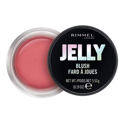 Rimmel London Jelly Blush Blusher Water-Based Formula for Dewy Skin Look 5.53g BubbleGum Chum