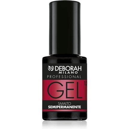 Deborah Milano Professional Semi-Permanent Gel Nail Polish Number 13 Orange Plumping Long Lasting for Intense and Shiny Nails 4.5ml