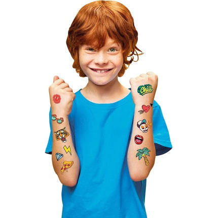 Jovi Skin-Friendly Tattoos for Kids Emoticons Animals & More Over 80 Designs Easy to Remove