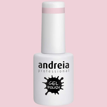 Andreia Semi-Permanent Nail Gel Polish for UV/LED Lamp Intense Shine and 4 weeks Lasting French Manicure Nail Gel Varnish Colour 294 Pink 10.5ml