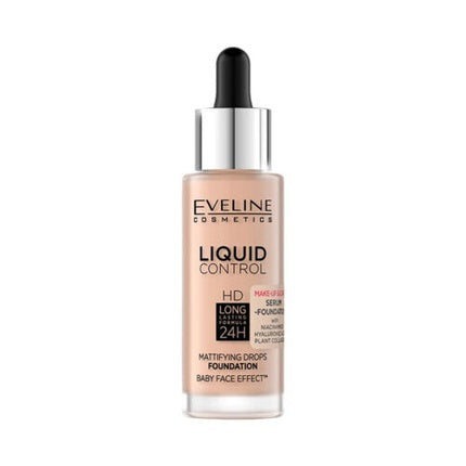 Eveline Liquid Control Hd Mattifying Drops Foundation - 050 Golden Beige, 32ml
