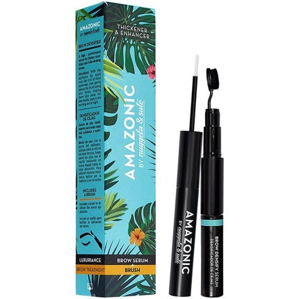 Nuggela & Sulé AMAZONIC Eyebrow Densifier Serum 2.5ml + Brush - Natural Formula for Thicker Eyebrows