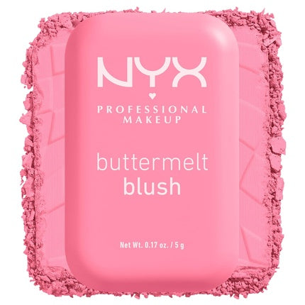 NYX PROFESSIONAL MAKEUP Buttermelt Powder Blush Fade and Transfer-Resistant Blush Vegan Formula Butta Together 02 0.17 Ounce