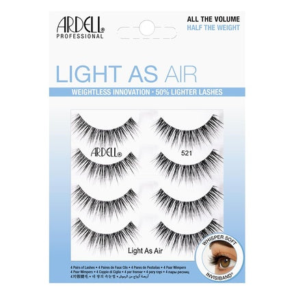 Ardell Light As Air 521 Lashes - Pack of 4