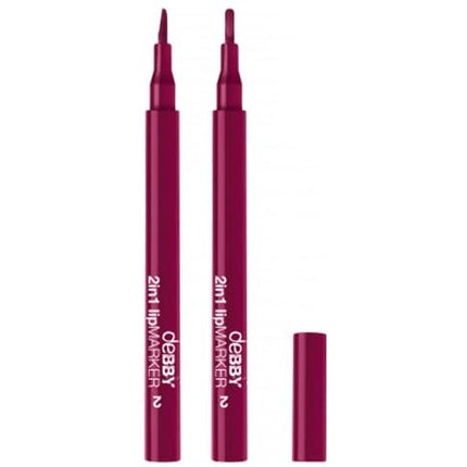 Debby Lip Marker 02 2in1 Purple Pencil Lips Make-Up And Cosmetic