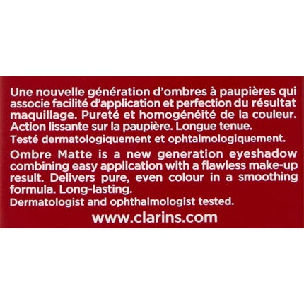 Clarins Ombre Matte Eyeshadow No.07 Carbon
