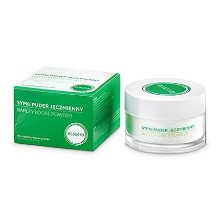 Ecocera Barley Loose Powder 15g Transparent Face Powder for All Skin Types - Mattifying Makeup Setting Powder