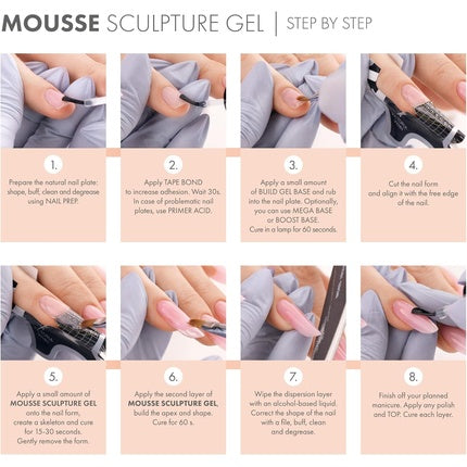 Victoria Vynn Mousse Sculpture Gel 50ml Thixotropic Gel Polar White 02