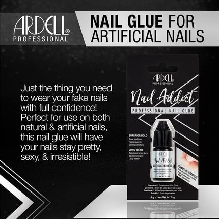 ARDELL Professional Nail Glue for Artificial Nails and Nail Tips 5g - Extra Strong and Fast Drying