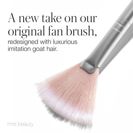 RMS Beauty Skin2Skin Fan Brush Powder Face Body Makeup Loose Highlighter Blush Make Up Brushes