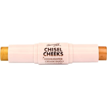 Barry M Chisel Cheeks Highlighter Cream Duo Gold/Bronze 12.60g