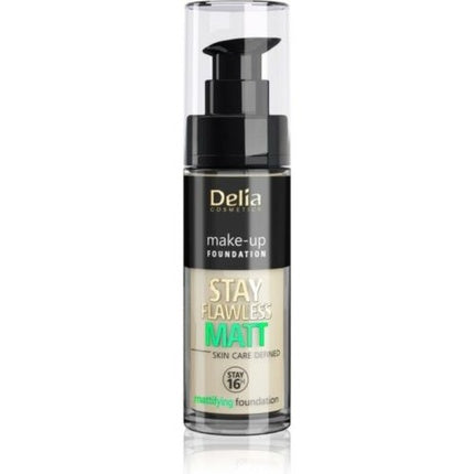 Delia Stay Flawless Matt Foundation 401 30ml - Perfect For A Flawless Matte Finish