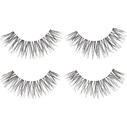 ARDELL Deluxe Pack Real Hair Eyelashes with Duo Eyelash Glue and Easy Applicator for Attaching False Eyelashes 2.5g - Pack of 2