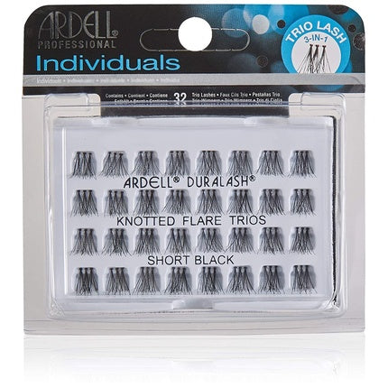 Ardell False Eyelashes Knotted Flare Trios Short Black